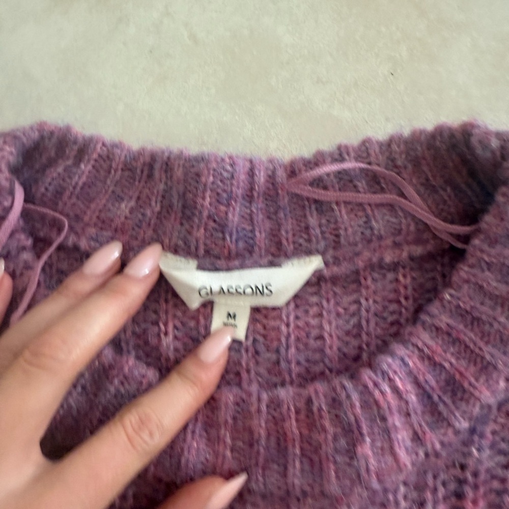 Glassons Mauve Crew Neck Sweater - Picture 2 of 2